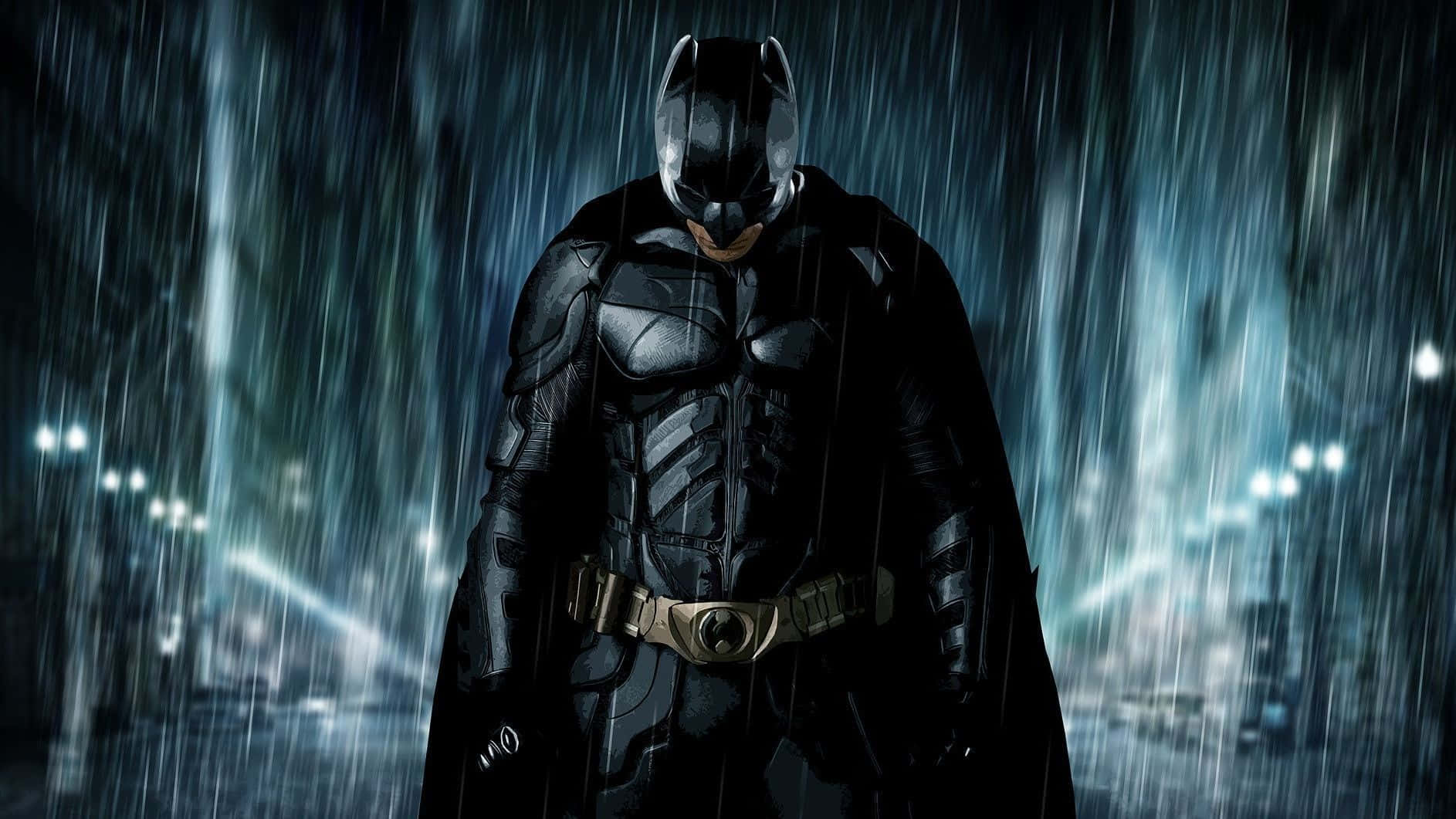 Sad Batman In The Rain Wallpaper
