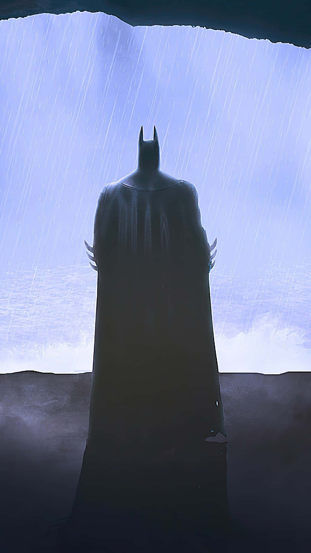 Sad Batman In The Rain Wallpaper