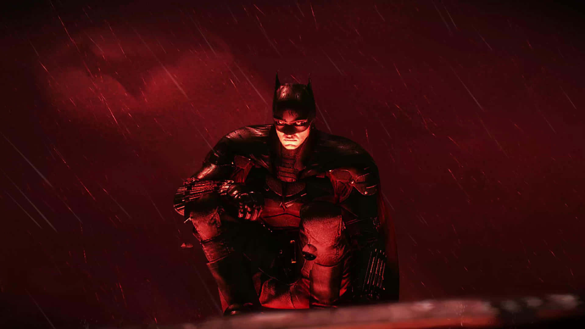 Sad Batman In The Rain Wallpaper