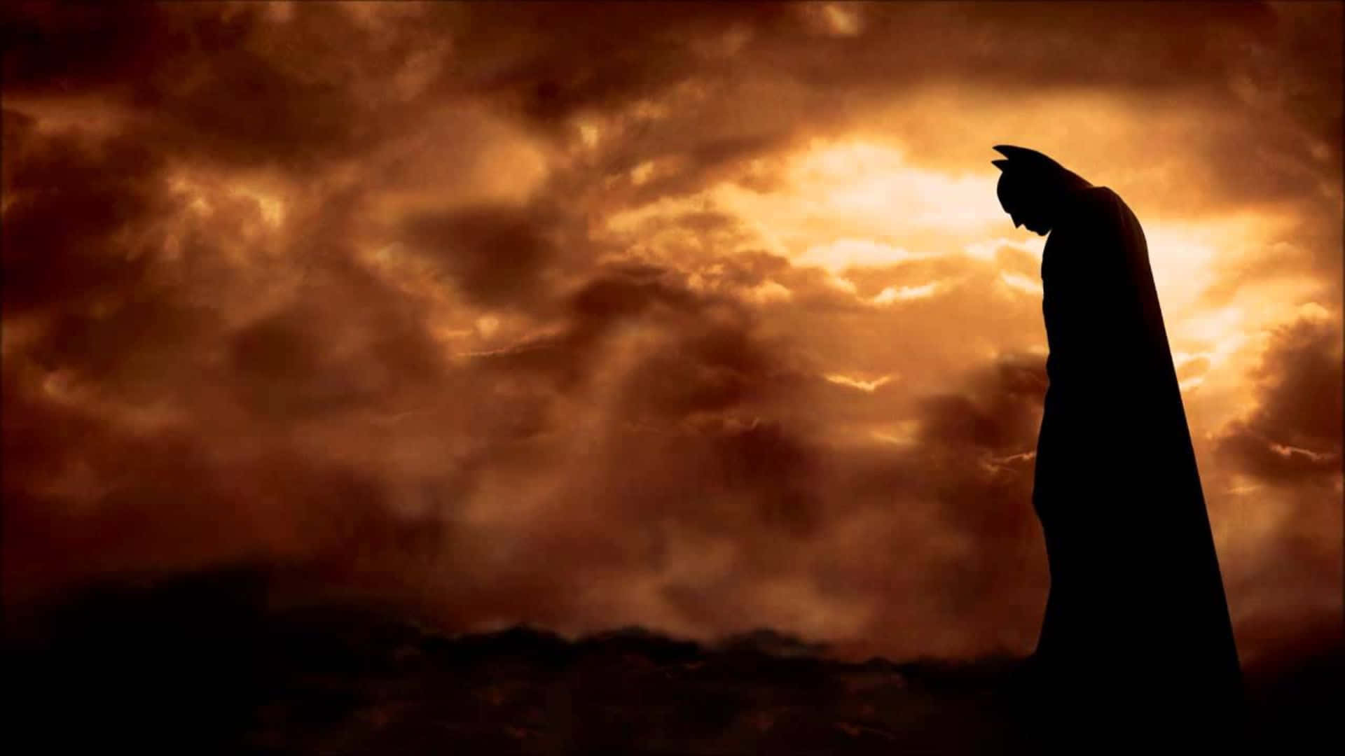 Sad Batman Silhouette Wallpaper