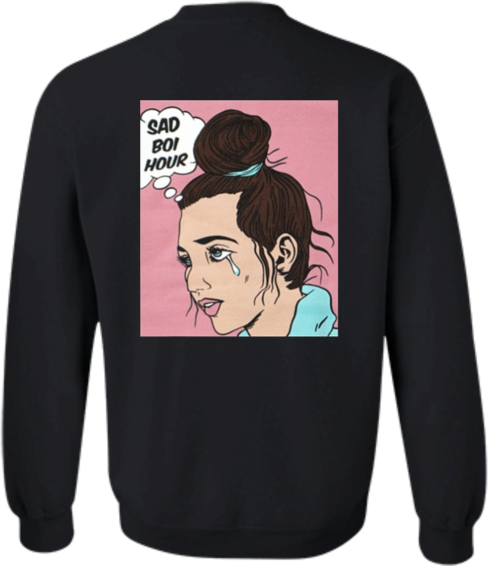 Sad Boi Hour Sweatshirt Design PNG