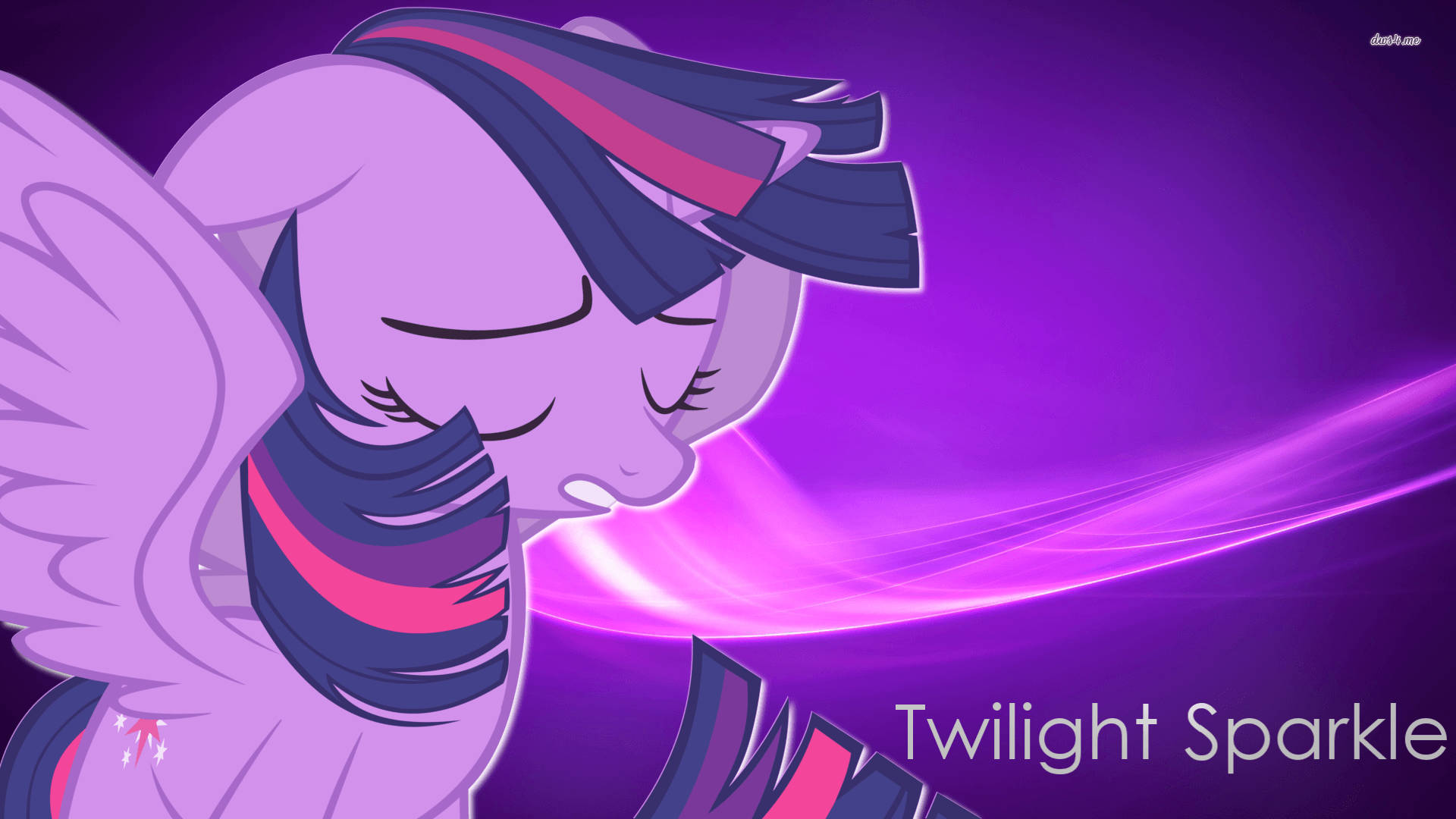 Sød Tegnefilm Pony Twilight Sparkle Wallpaper
