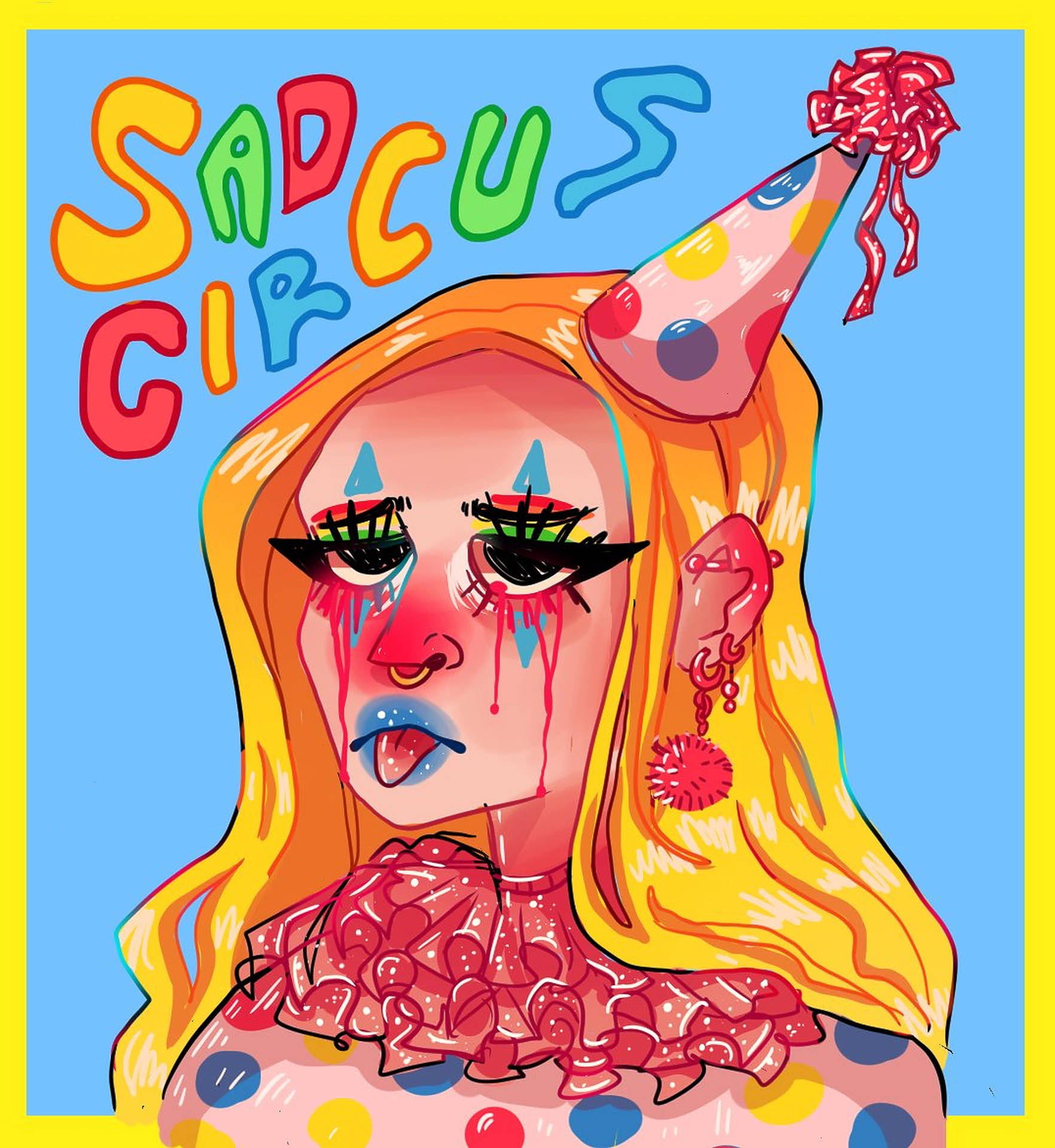 Download Sad Circus Clown Wallpaper 