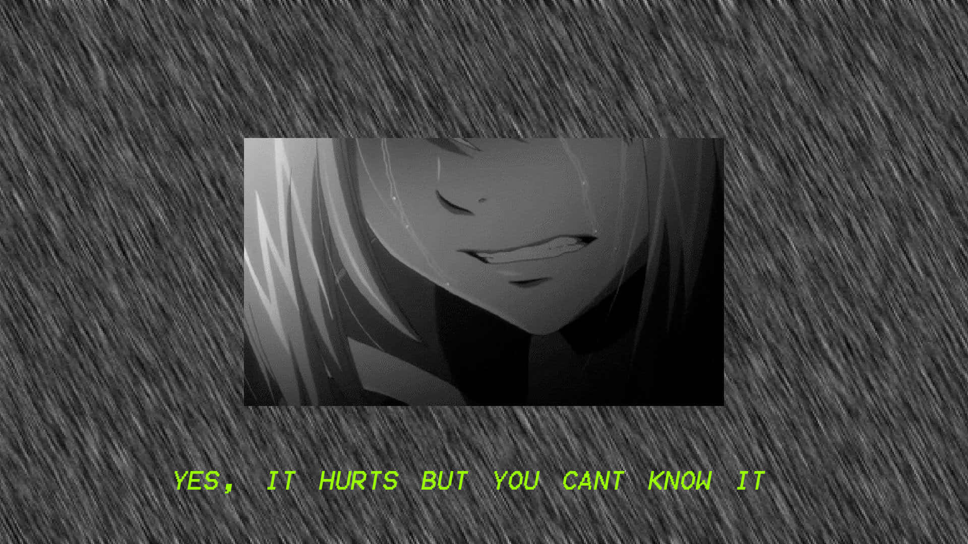 Sad Depressing Anime Crying Girl Painful Quote Wallpaper
