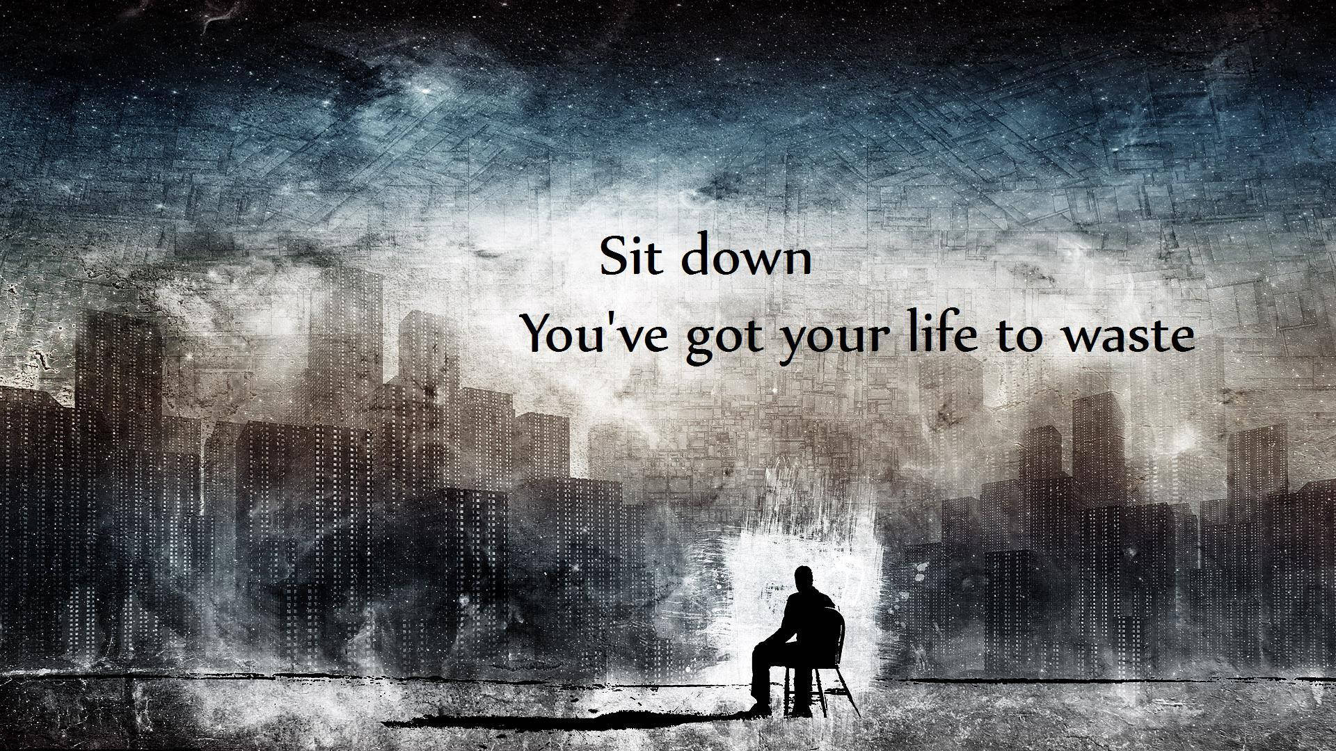 (tr: Sad Depressing Quote About Life) Wallpaper
