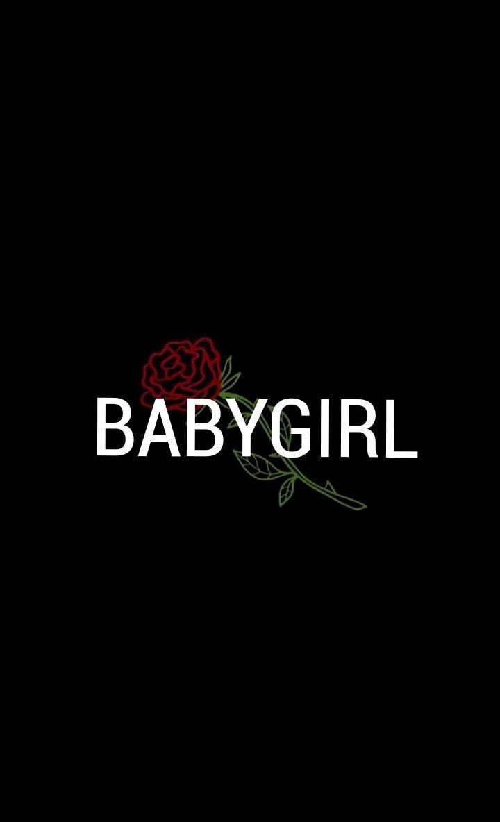 Babymädchen-logo Auf Schwarzem Hintergrund Wallpaper