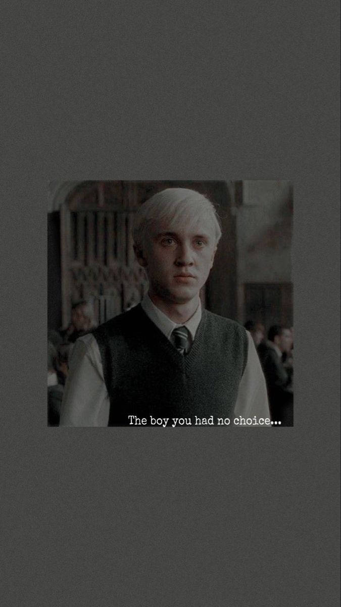 Sad Draco Malfoy Aesthetic Wallpaper