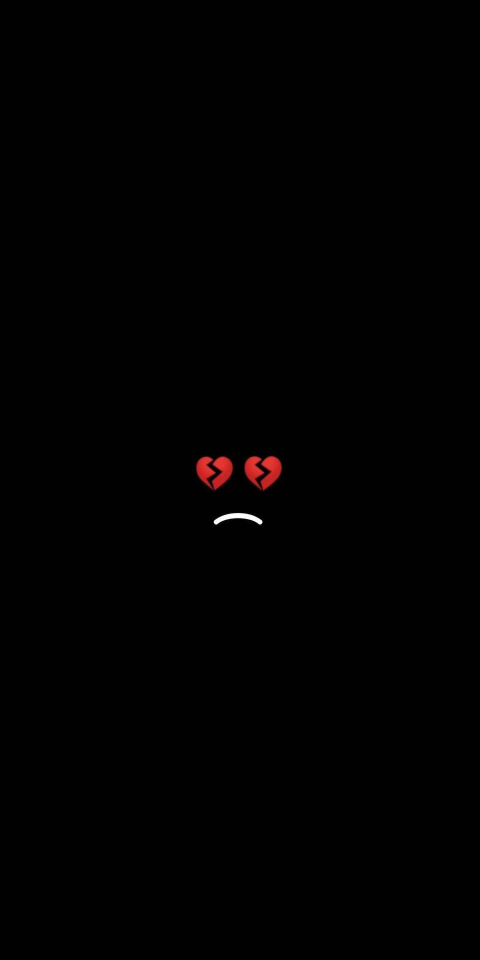 Sad Emoji Broken Heart Eyes Background