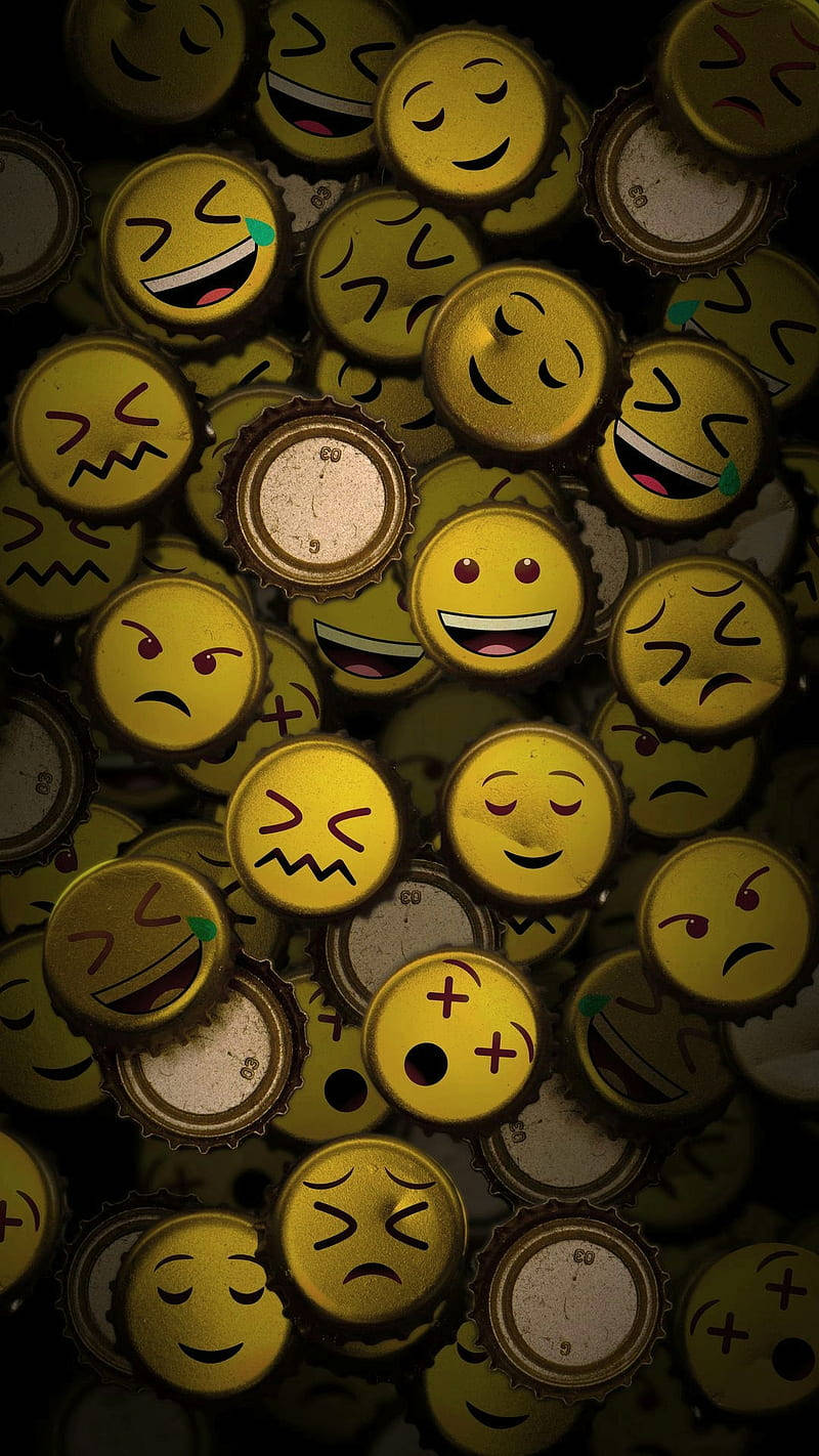 Sad Emoji With Other Emotions Wallpaper