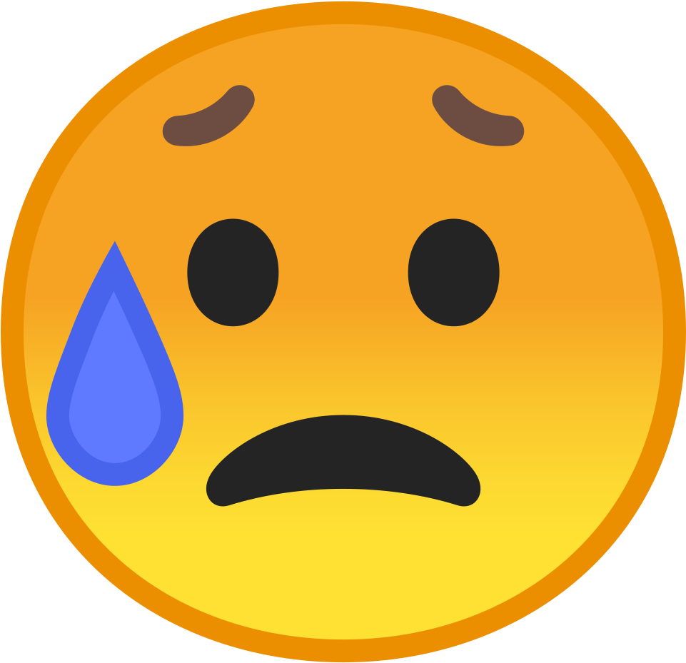 Download Sad Emojiwith Tear | Wallpapers.com