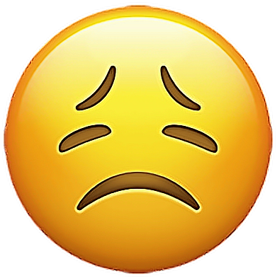 Sad Face Emoji Expression PNG