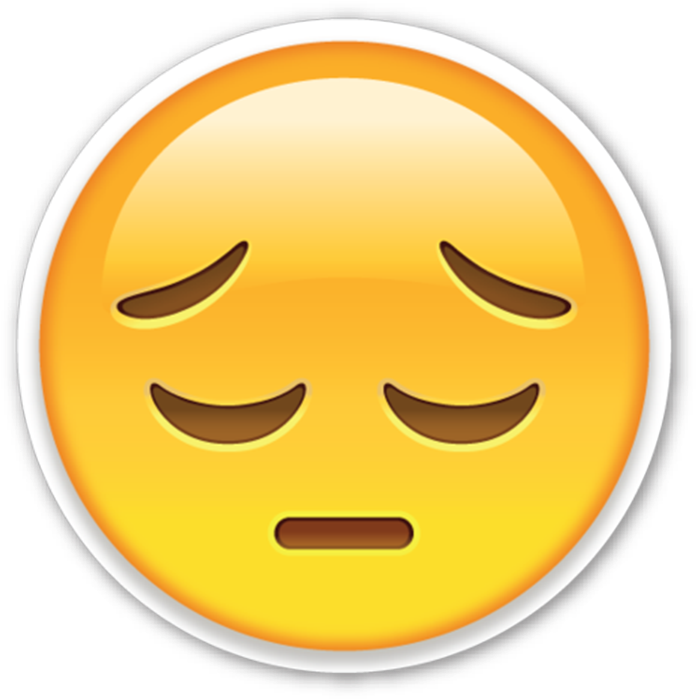 Sad Face Emoji Expression PNG