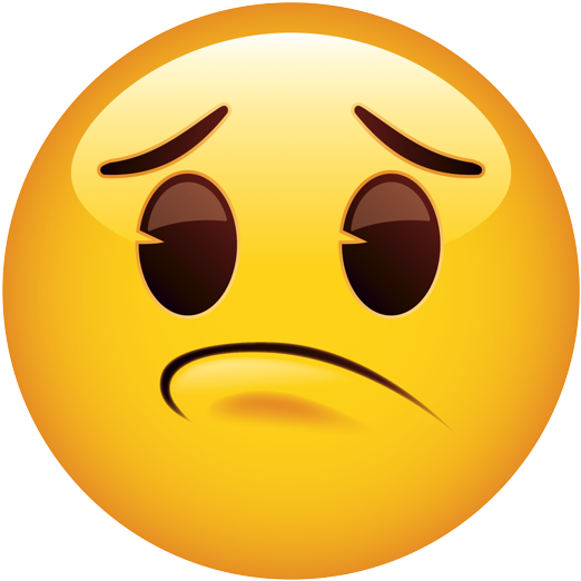 Sad Face Emoji Expression.png PNG