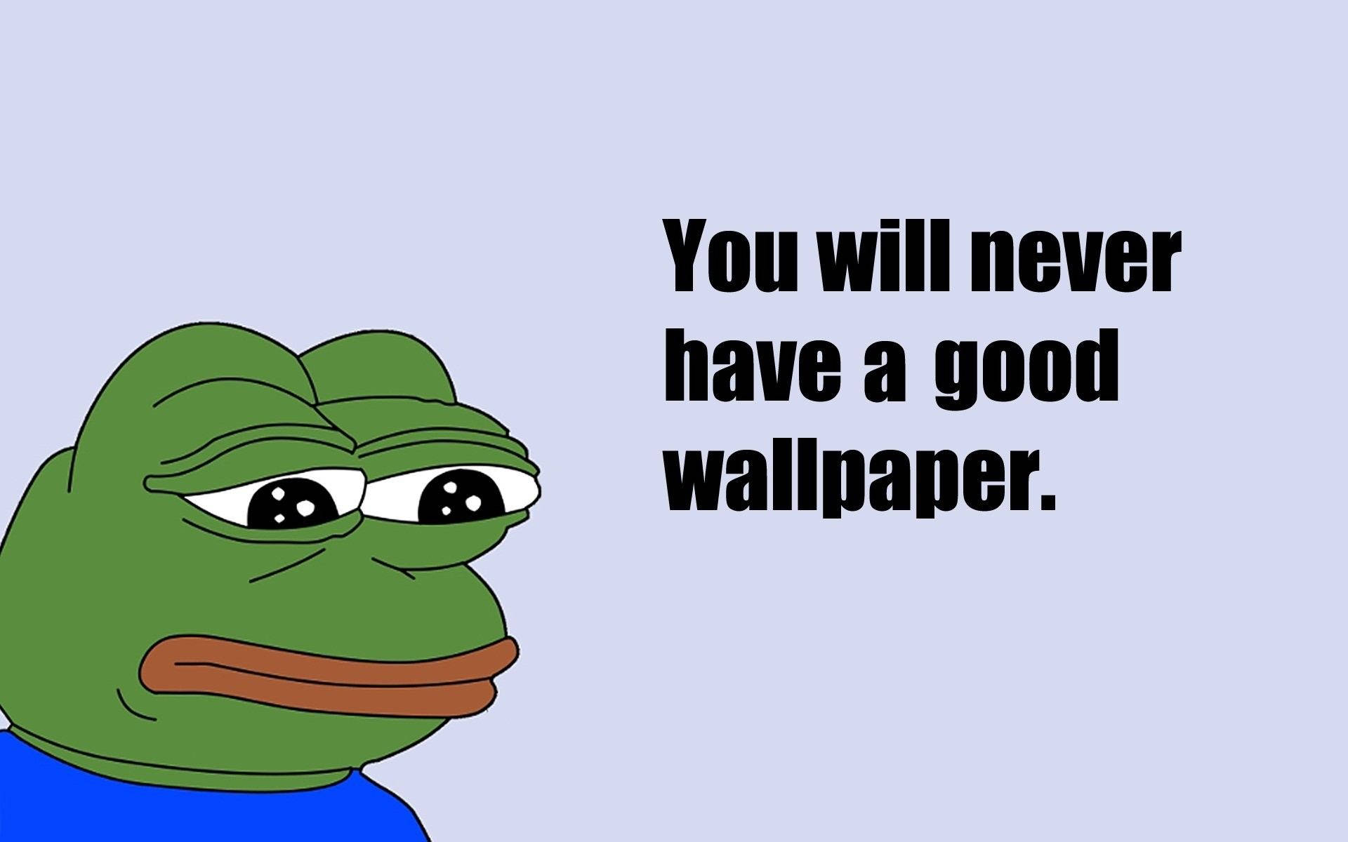 Sad Frog Pepe Feels Bad Man Meme Wallpaper