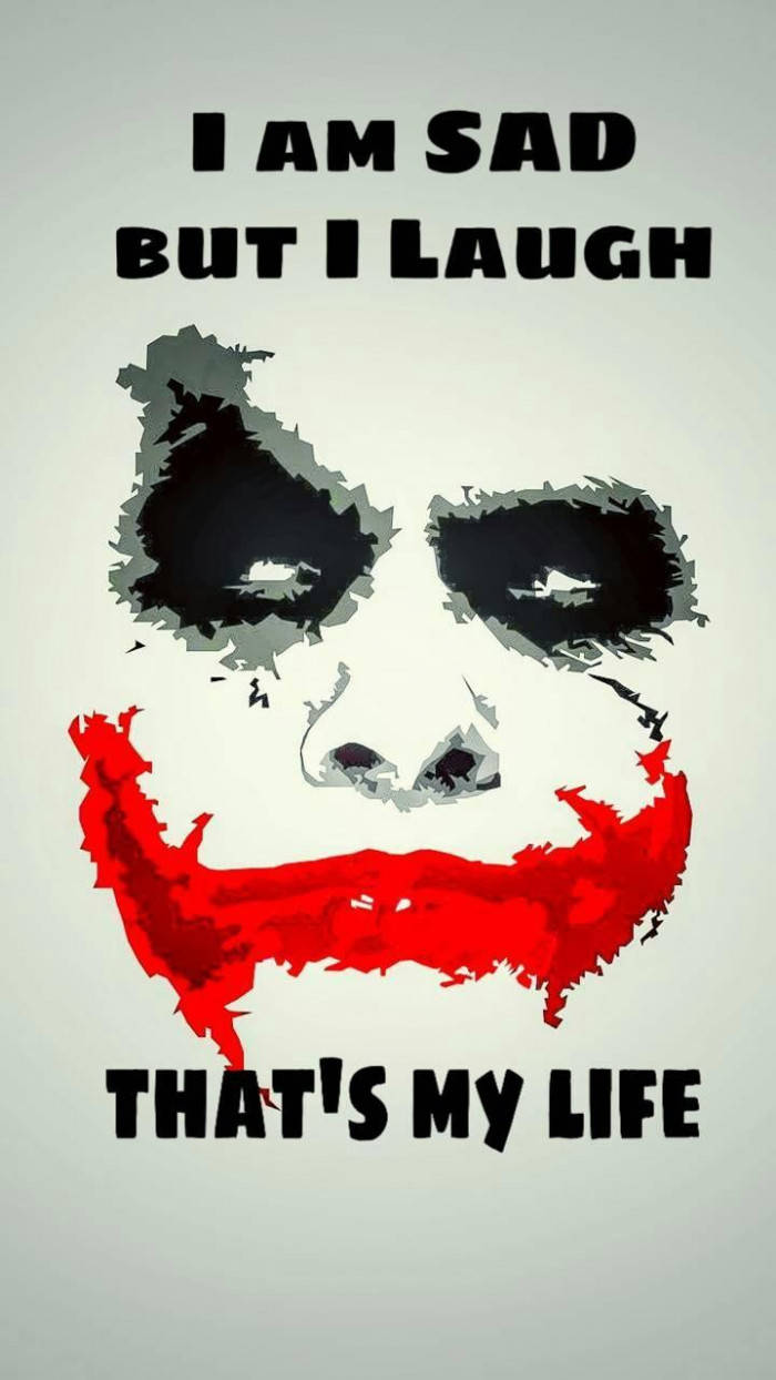 Download Sad Joker With Quote Wallpaper | Wallpapers.com