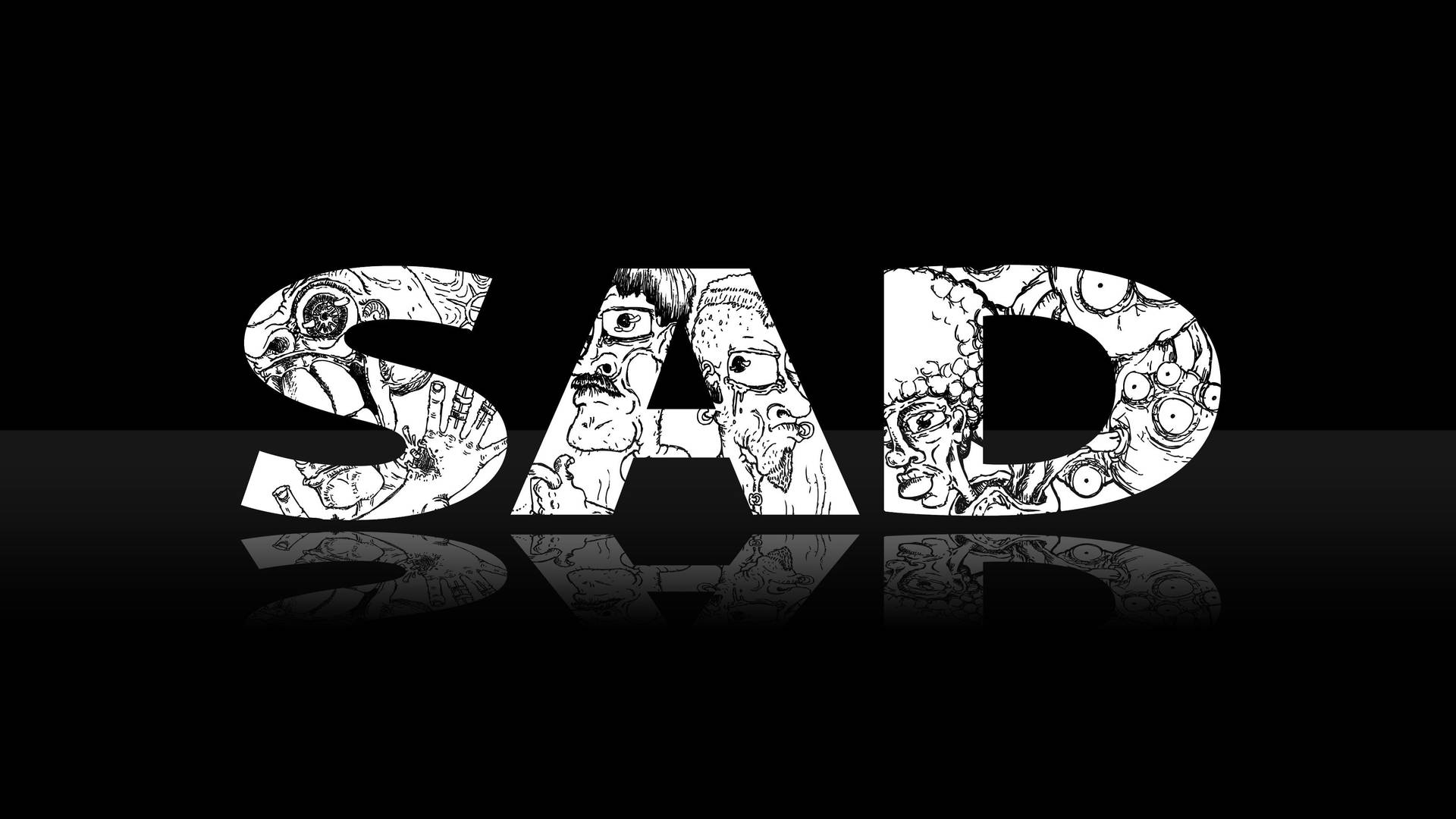 "Life can be so sad sometimes." Wallpaper