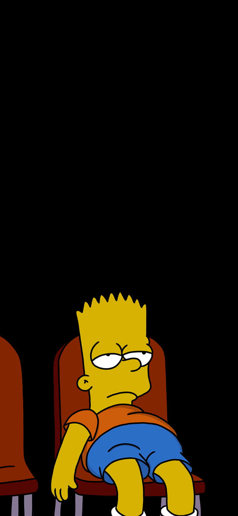 Simpsonssitter I Stolar Med En Person Som Sitter I Mitten. Wallpaper