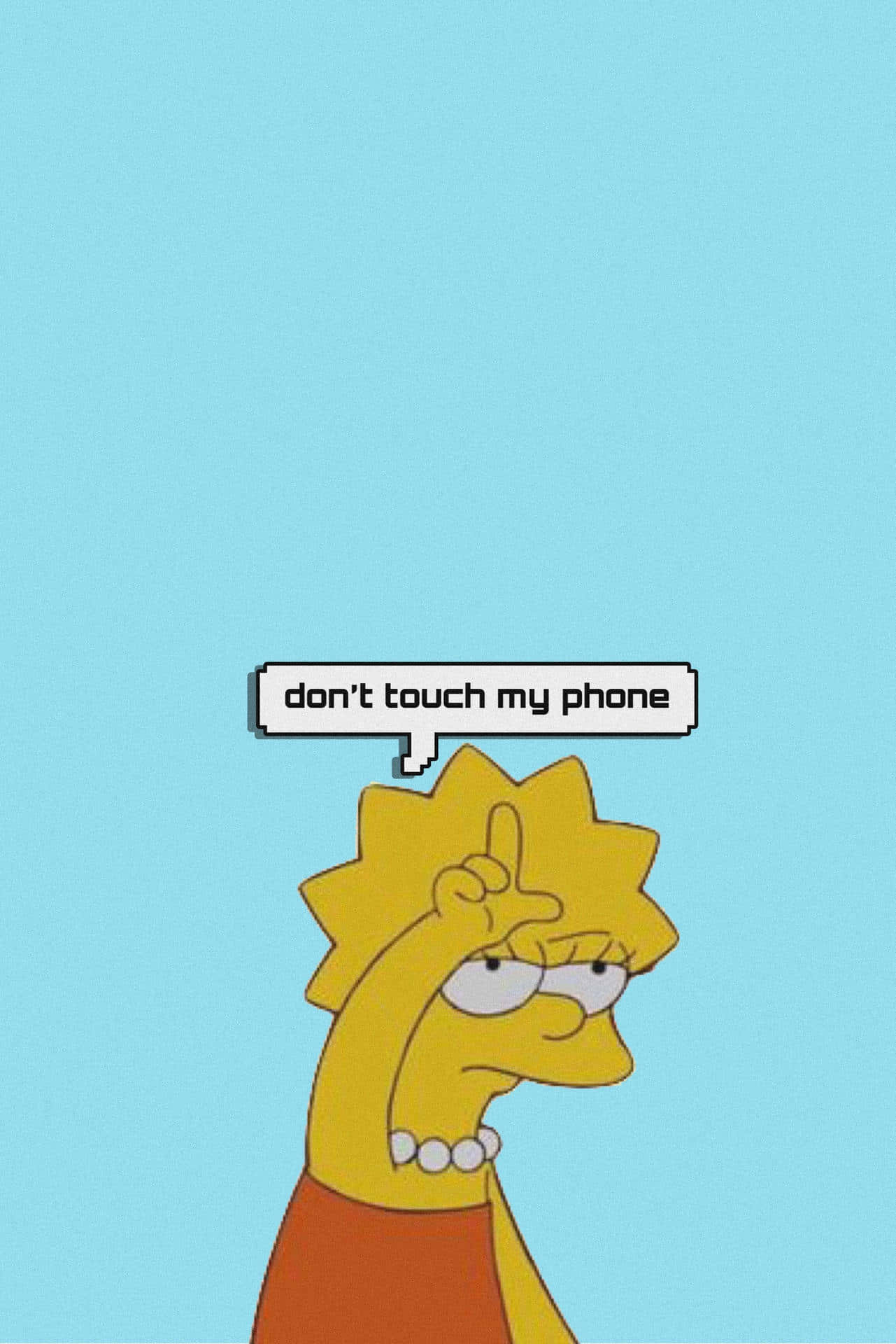 Sad Lisa Simpson Being Private Wallpaper