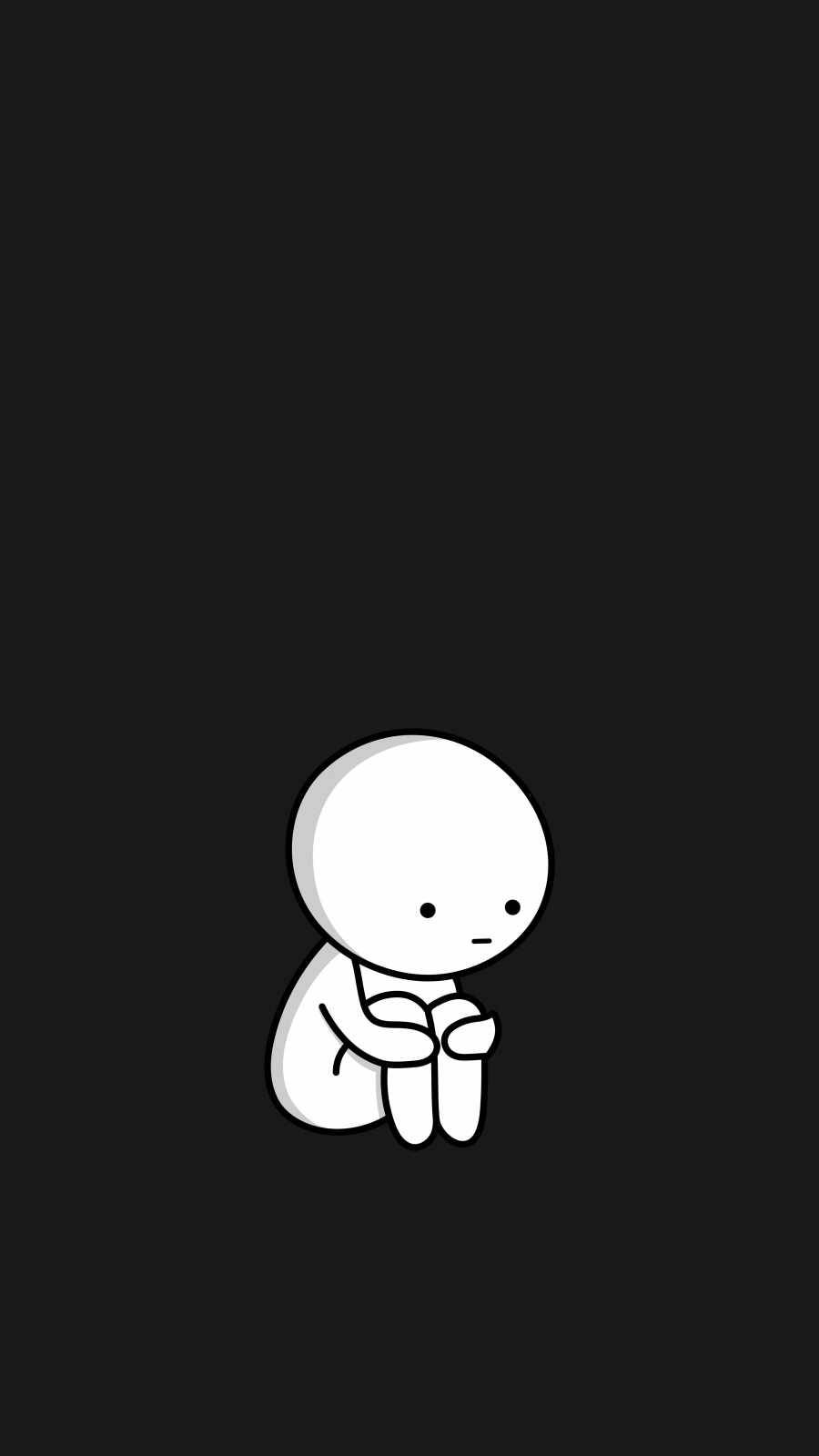 Sad&Lonely Person Iphone Wallpaper