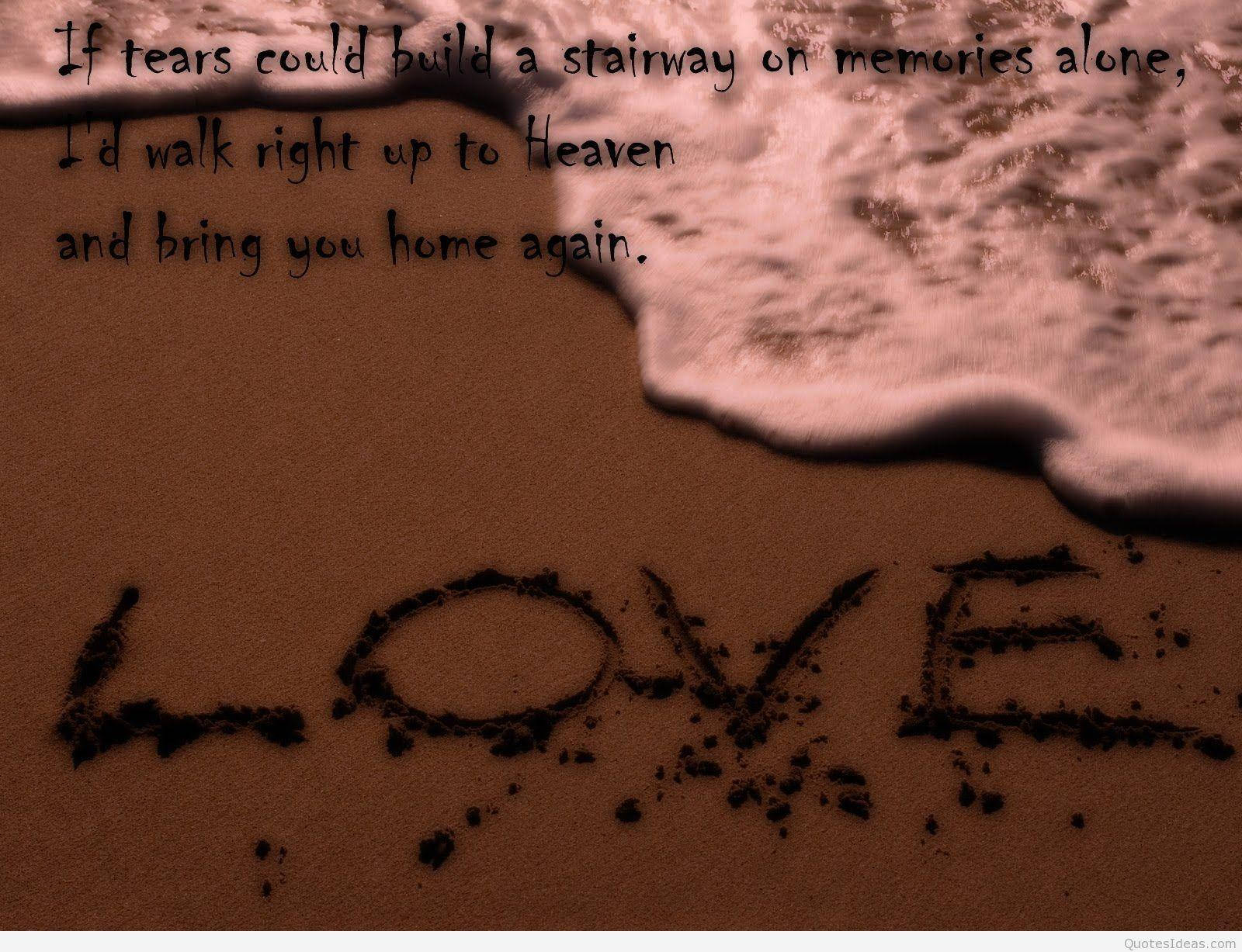 Sad Love In Sand Background