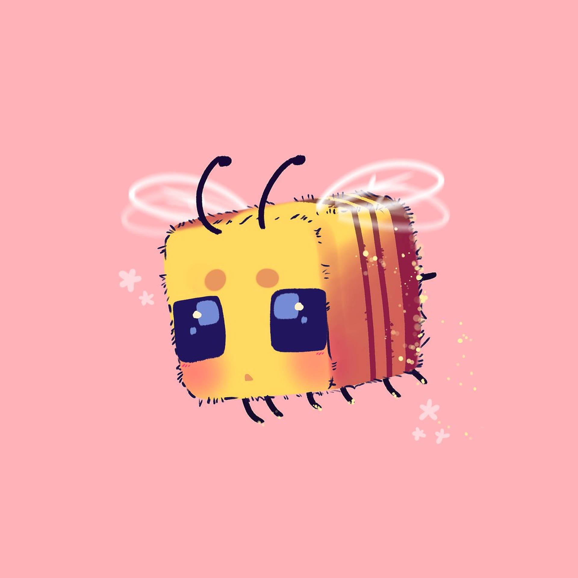 Sad Minecraft Bee Wallpaper