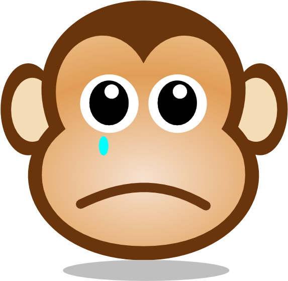Sad Monkey Emoji PNG