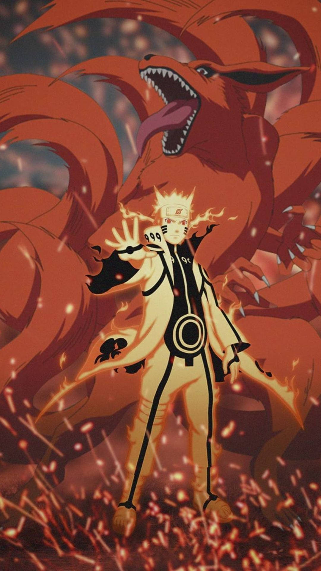 Sad Naruto Kurama Mode Wallpaper