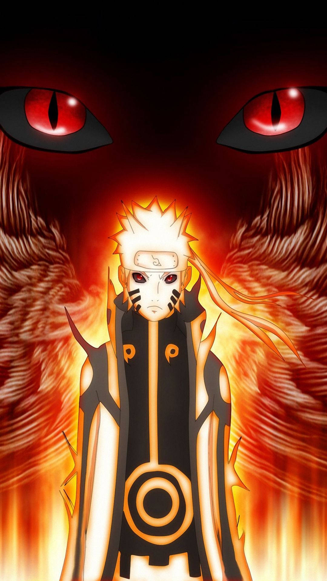 Sad Naruto Nine Tails Red Eyes Wallpaper
