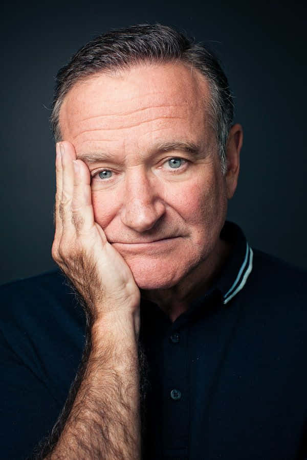 Robin Williams - A Man With His Hand On His Face