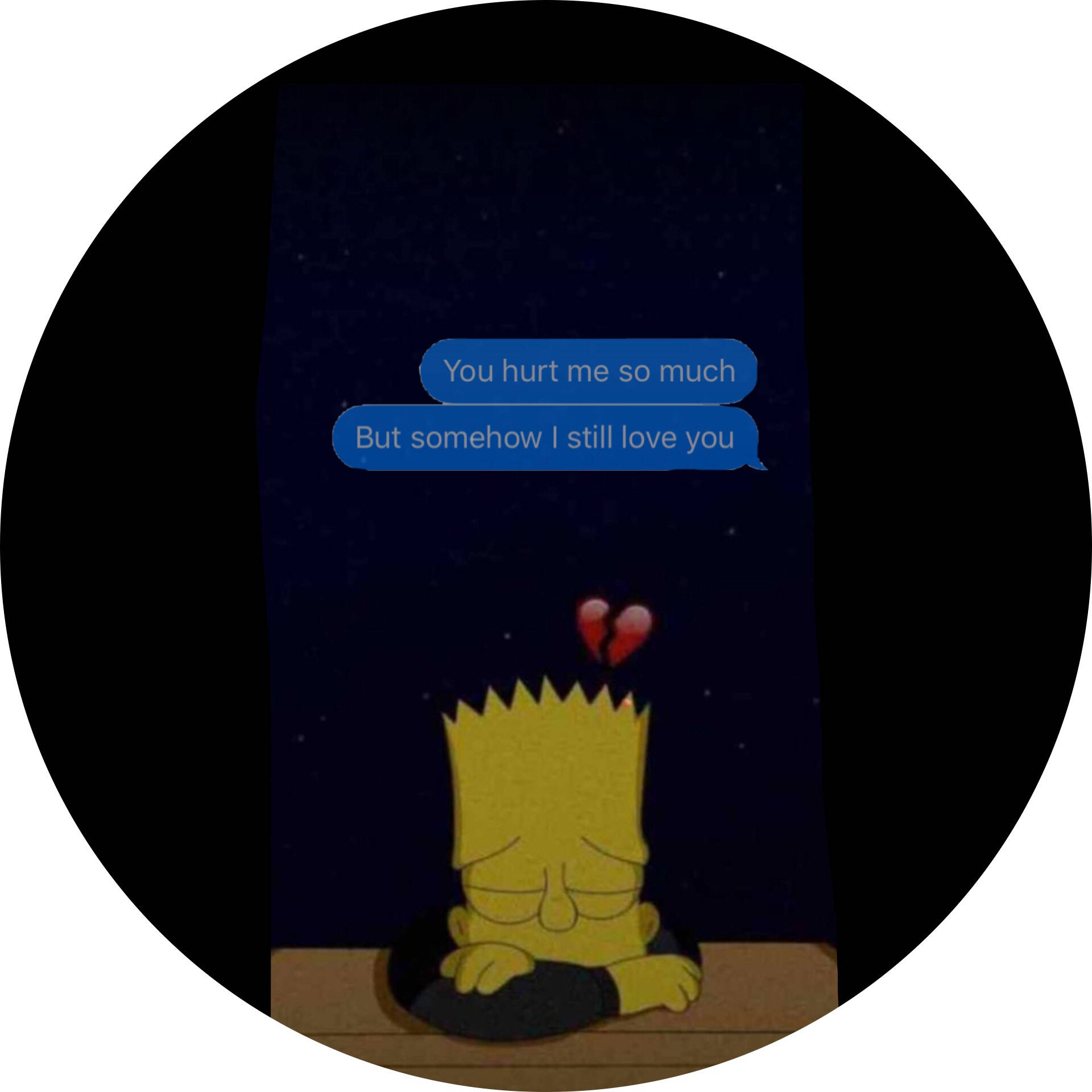 Traurigespfp Von Bart Simpson. Wallpaper