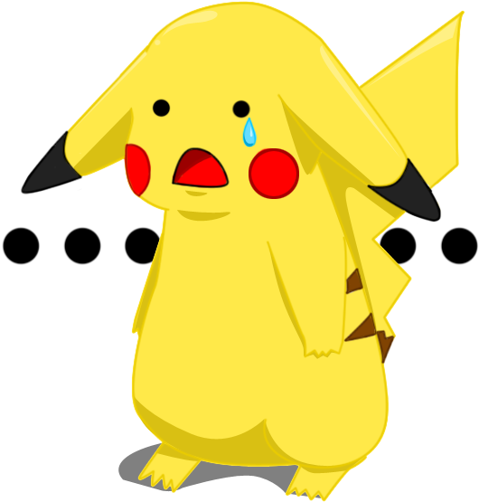 Sad Pikachu Crying PNG