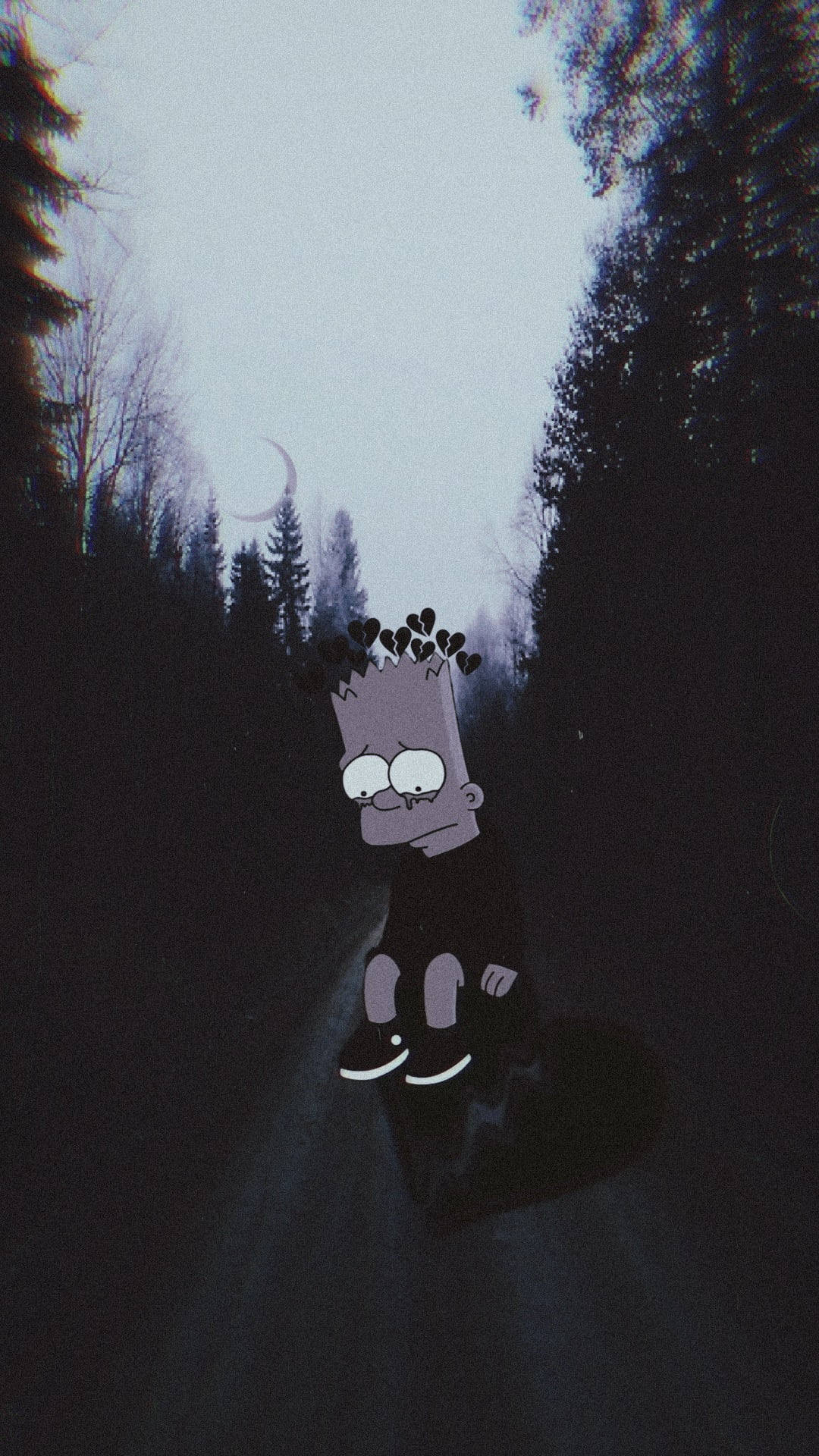 Sad Simpsons Bart Forest