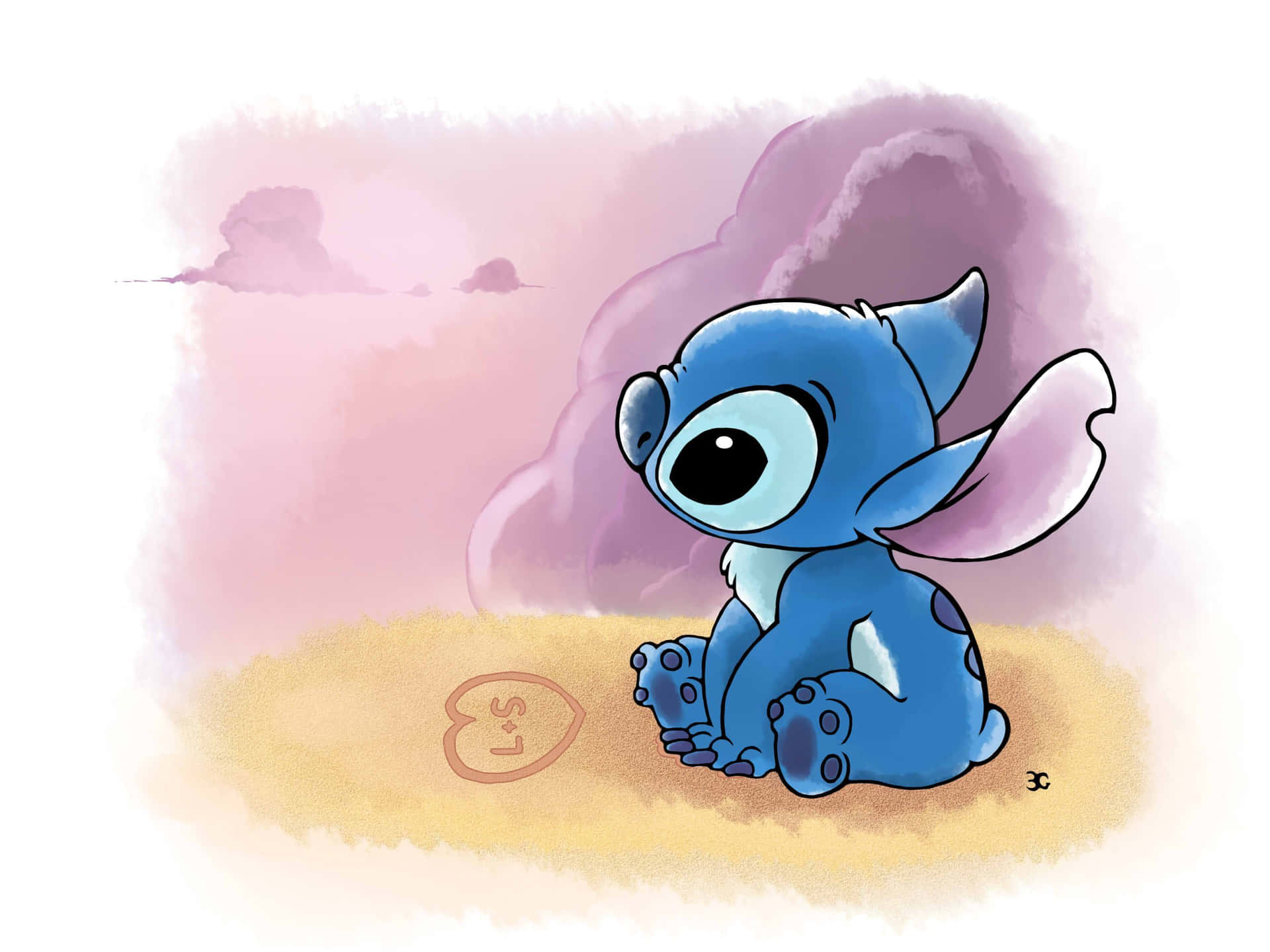 "Sadness isn't always easy to show, but Stitch wears his heart on his sleeve" Wallpaper
