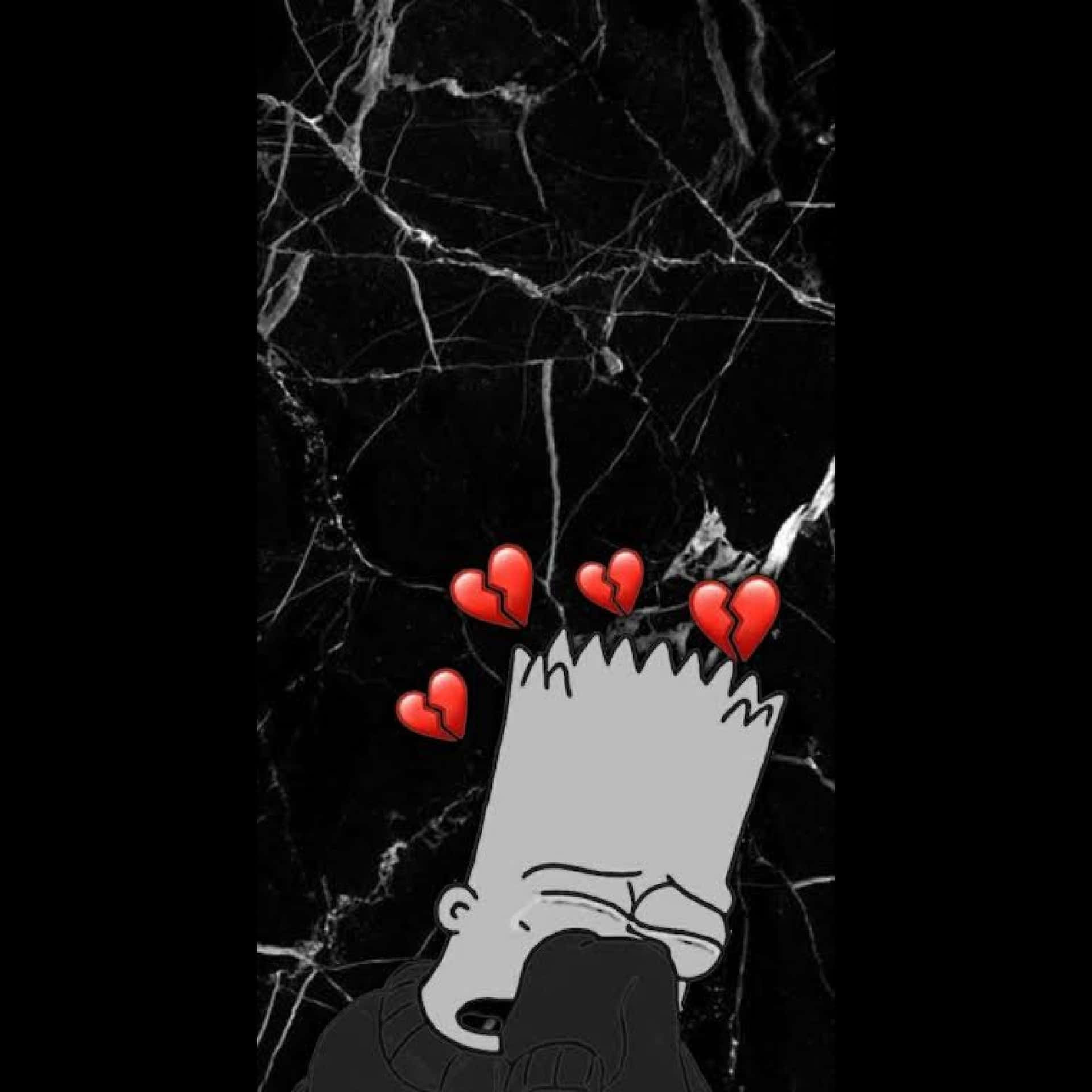 Sad Vibes Bart Simpson Crying Wallpaper