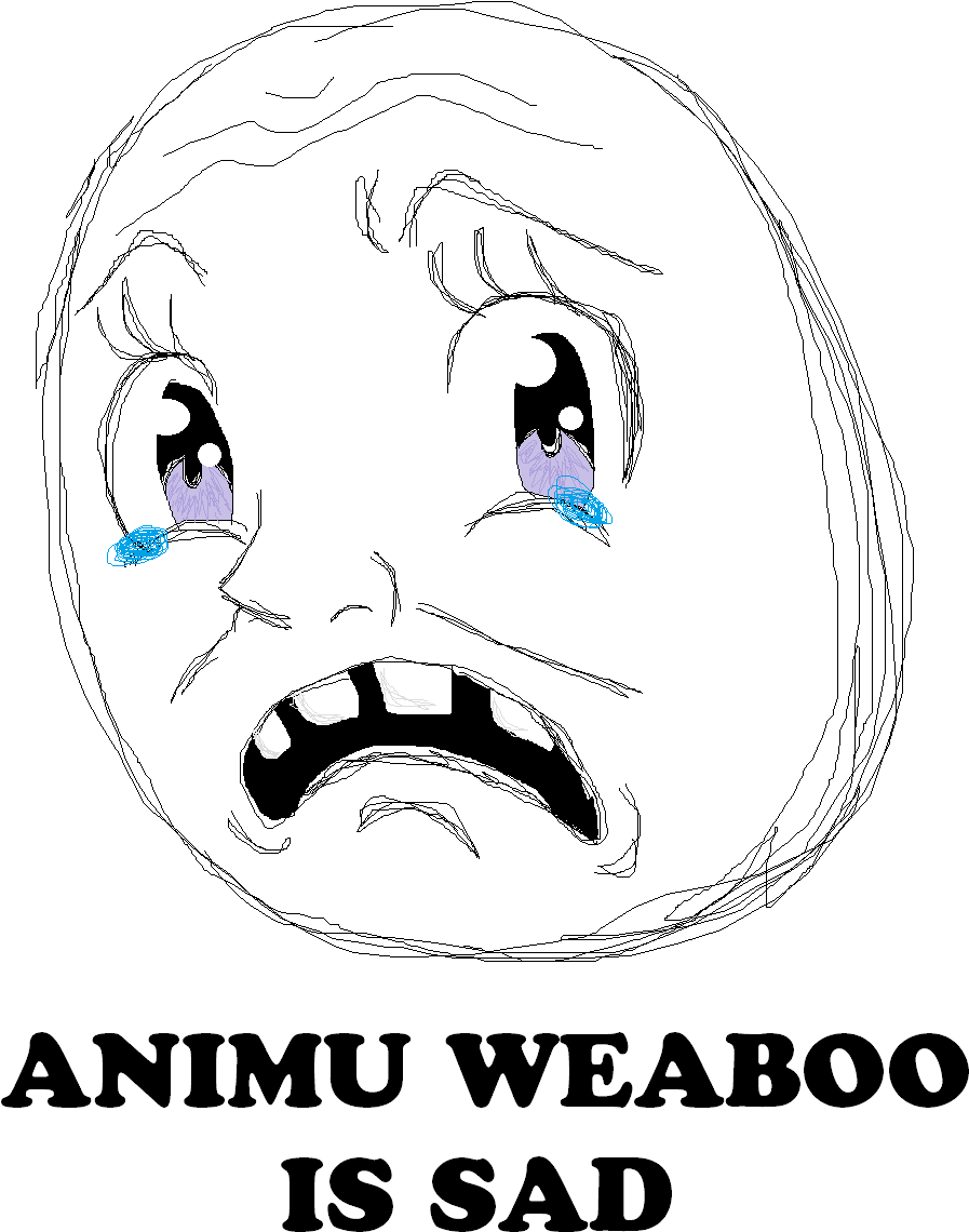 Sad Weeaboo Rage Comic.png PNG