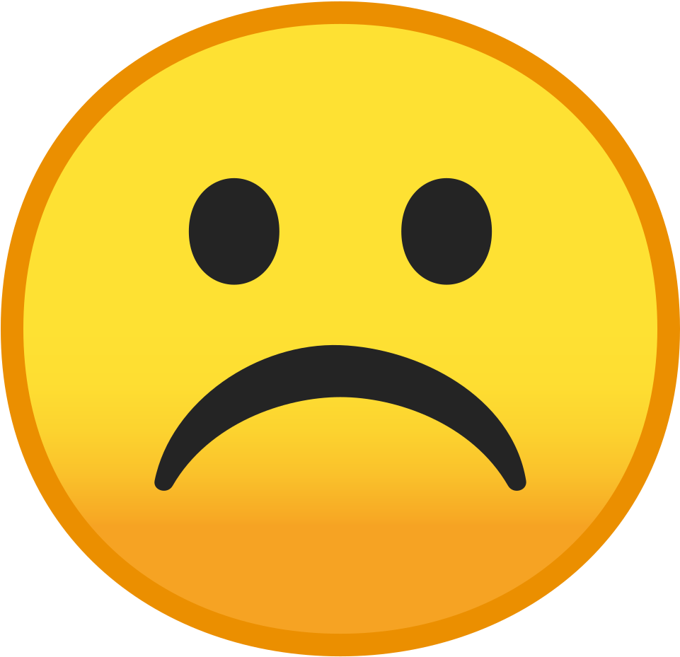 Download Sad Yellow Emoji Frown | Wallpapers.com