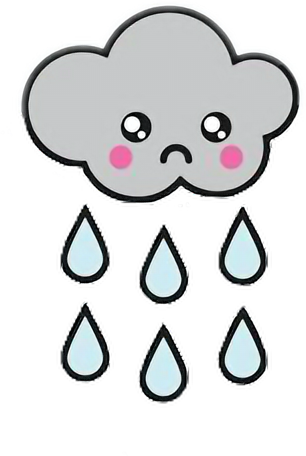 Sad_ Cartoon_ Cloud_ Raining_ Tears PNG