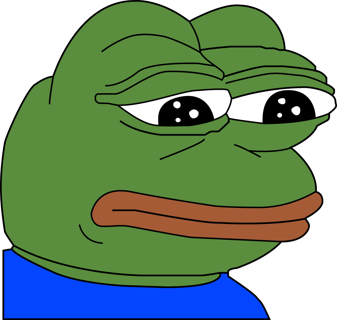Sad_ Pepe_the_ Frog_ Vector PNG
