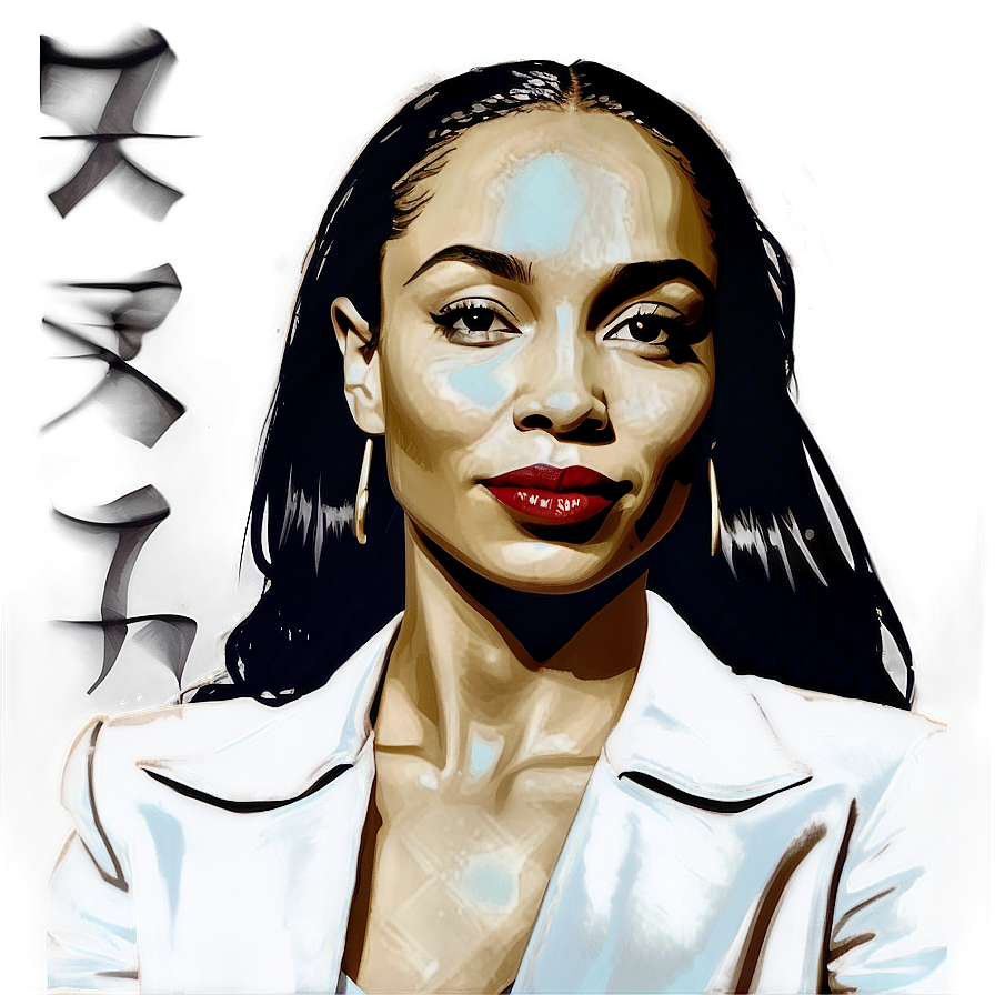 Sade Graphic Portrait Png Ugf40 PNG