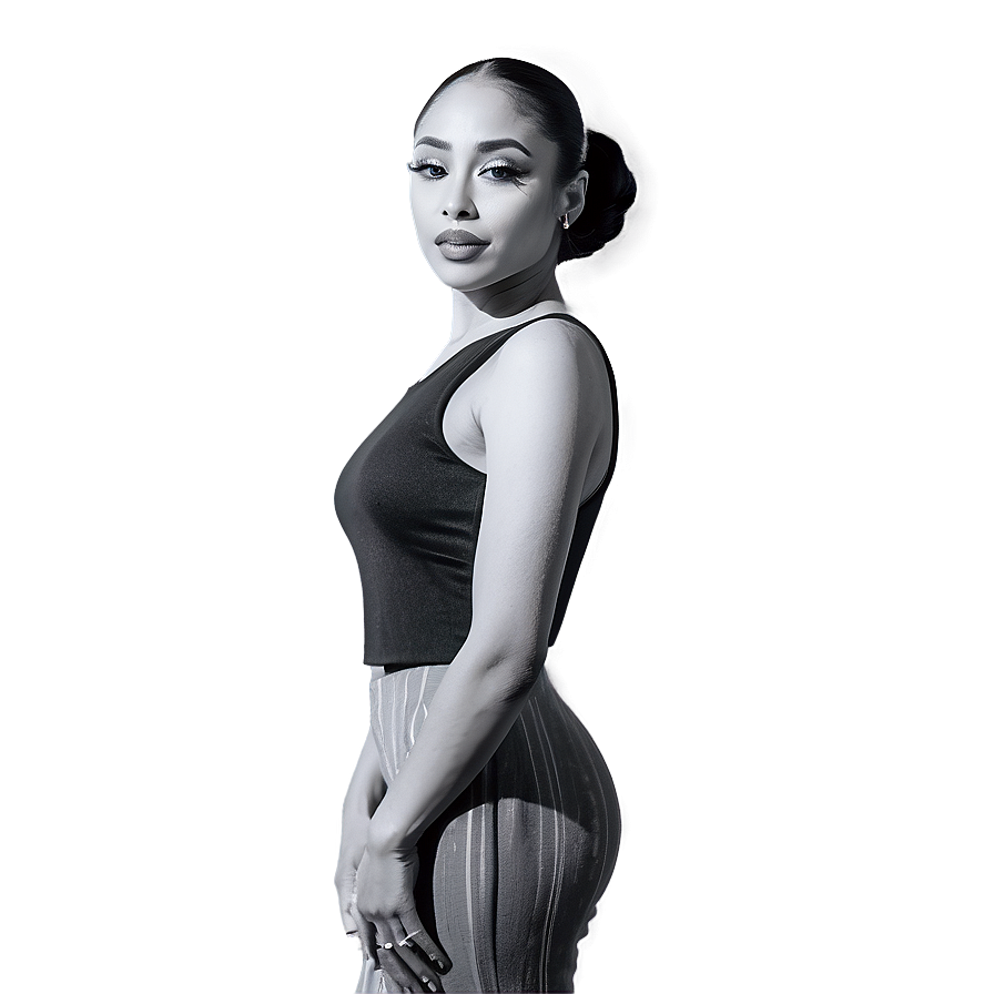 Sade In Black And White Png 06242024 PNG