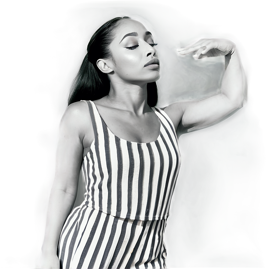 Sade In Black And White Png 06242024 PNG