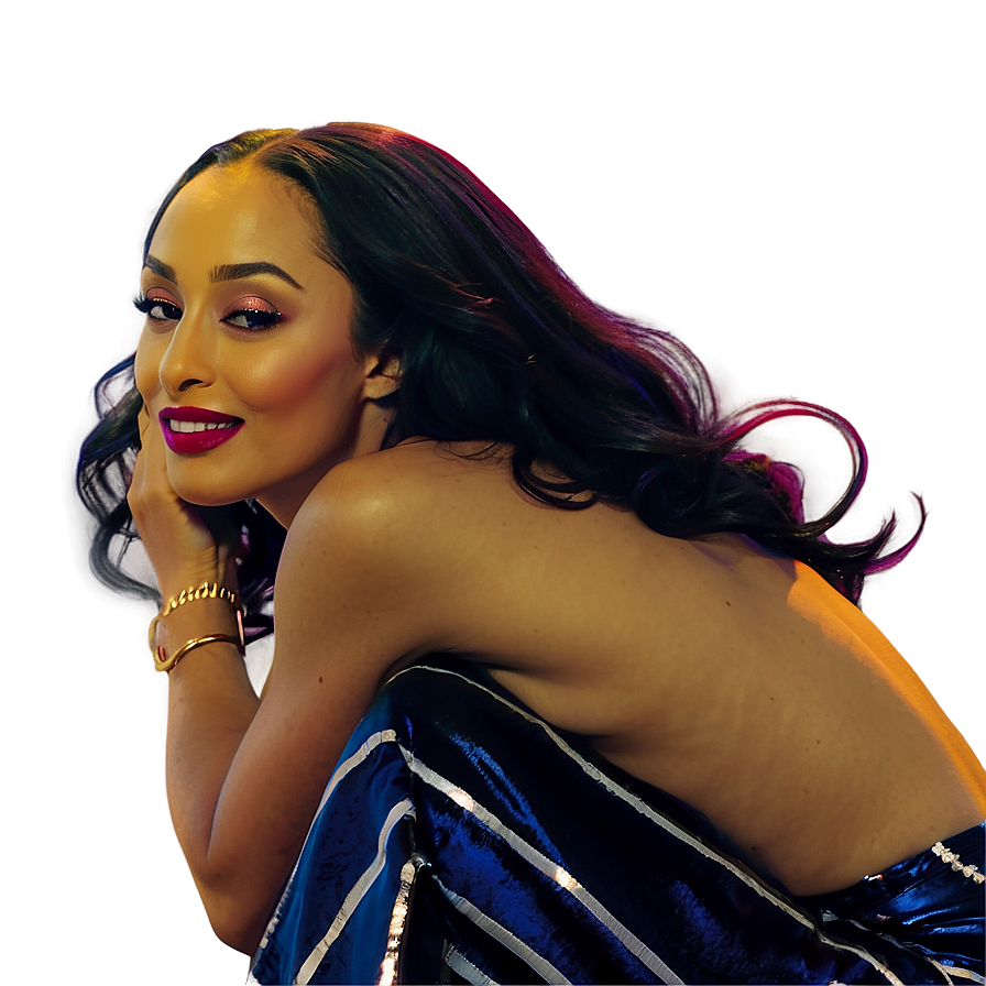 Sade's Glamorous Look Png 06242024 PNG