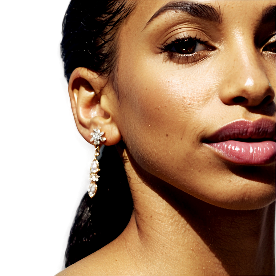 Sade's Iconic Earring Style Png Fiy48 PNG