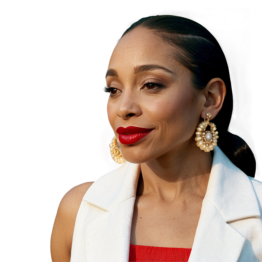 Sade's Iconic Earring Style Png Igj PNG