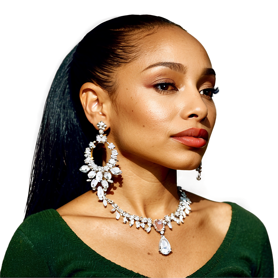 Sade's Iconic Earring Style Png Man PNG