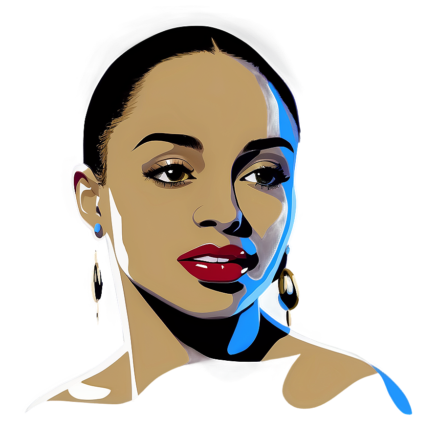 Sade Singer Illustration Png Jsg92 PNG