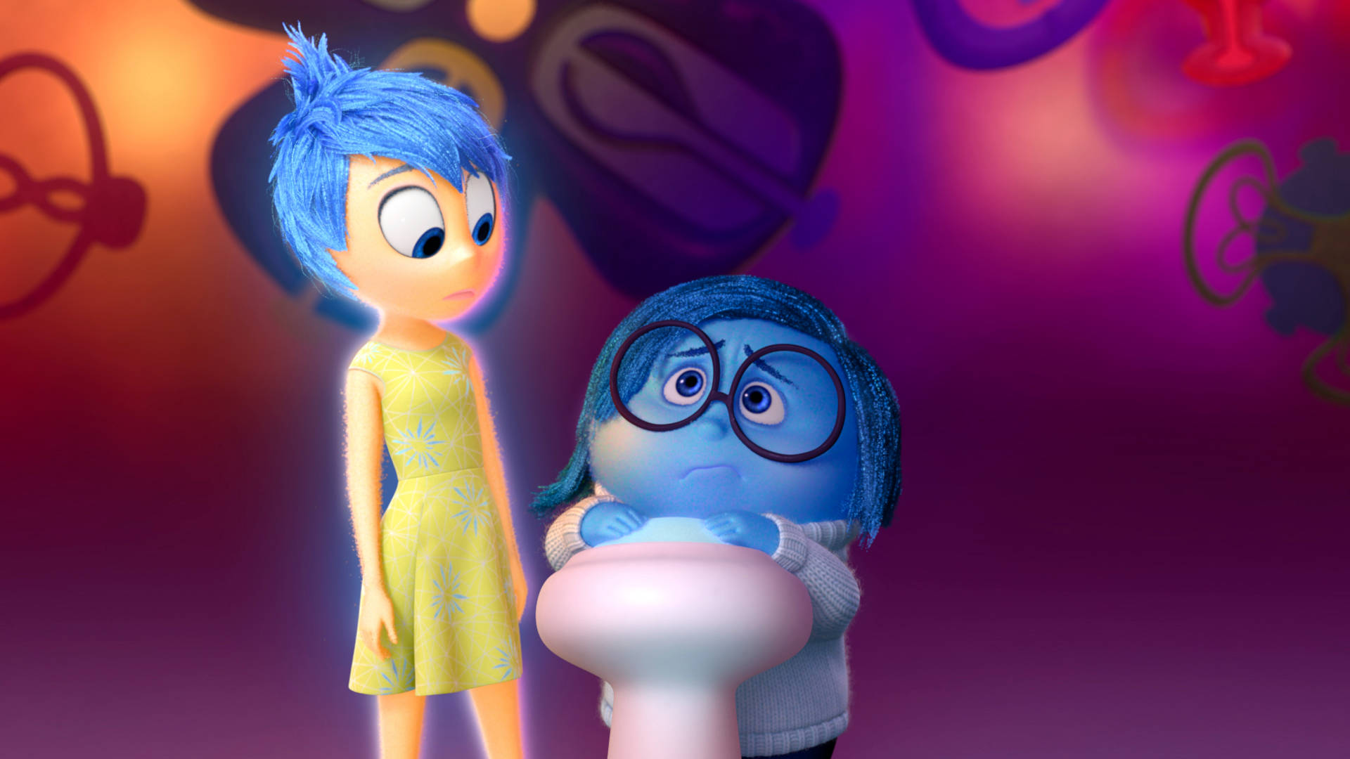 Sadness Inside Out In Control Room
