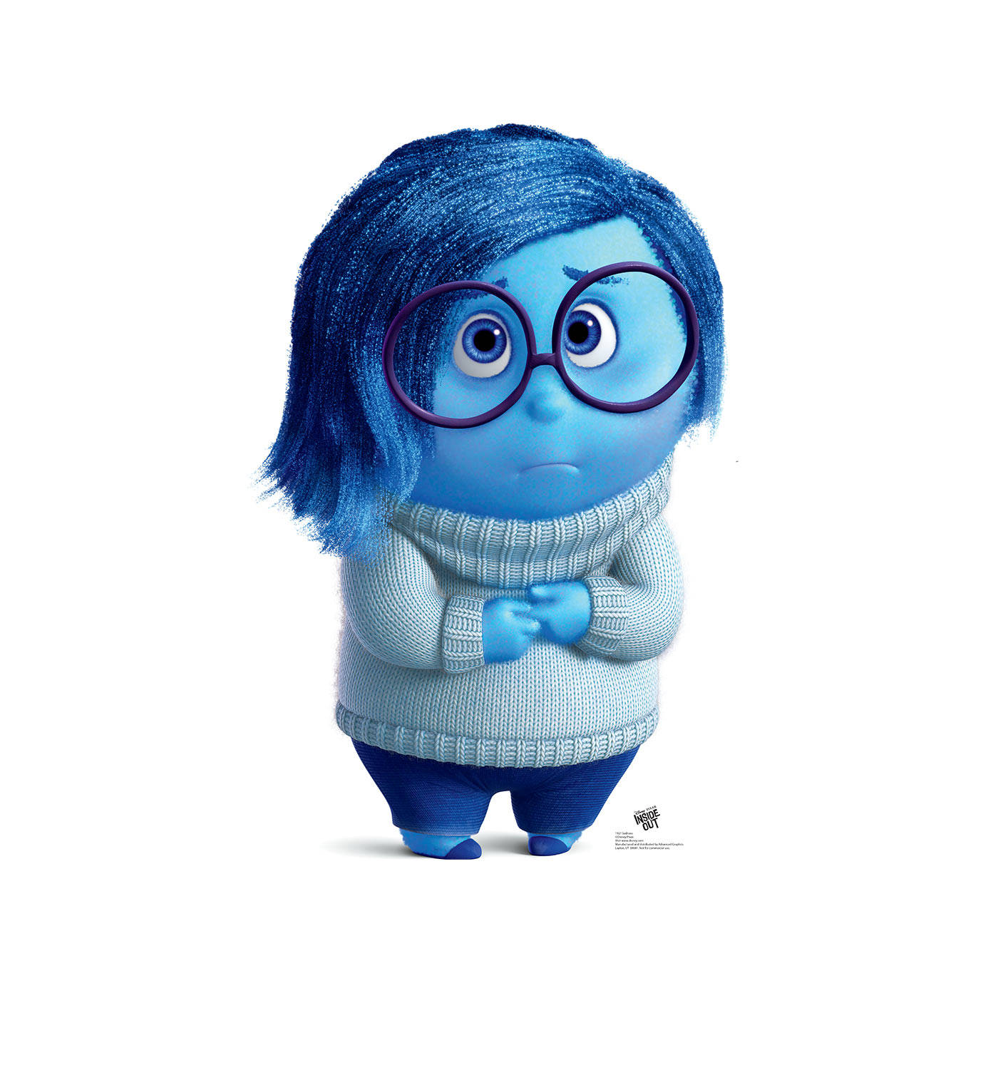 Sadness Inside Out In White Wallpaper