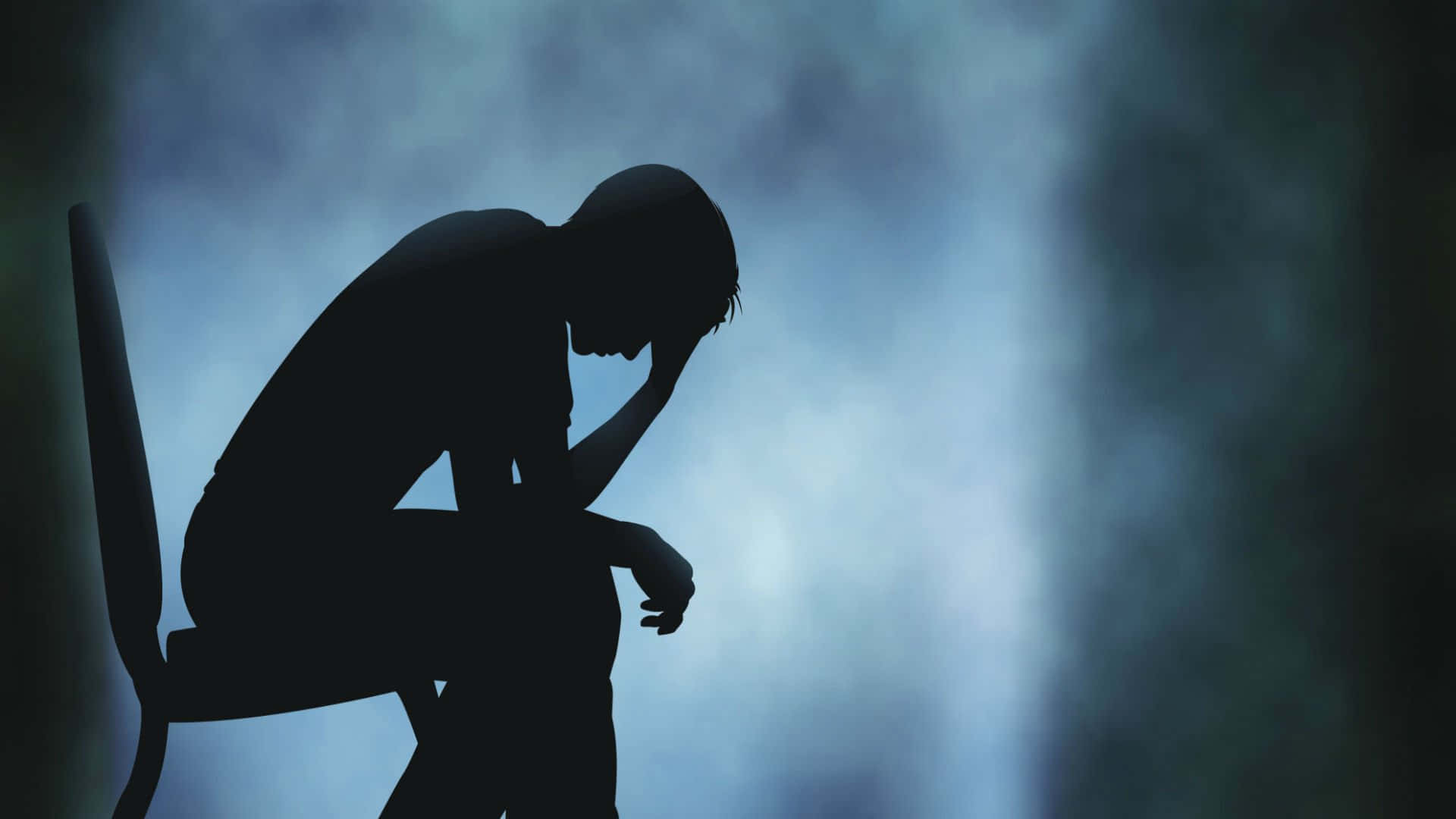 Sadness Silhouette Of Man Picture