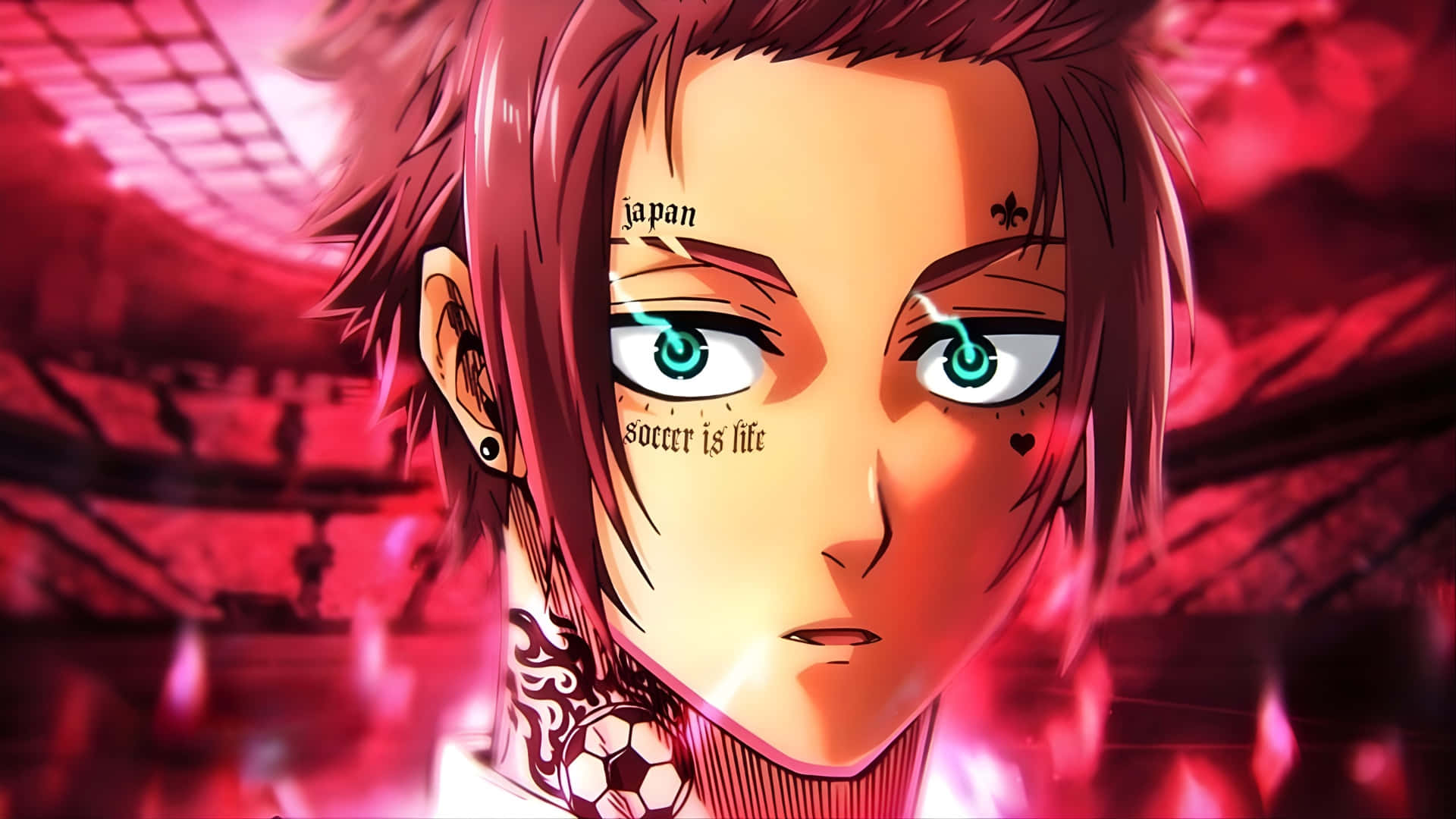 Sae Itoshi Con Mirada Intensa Fondo de pantalla